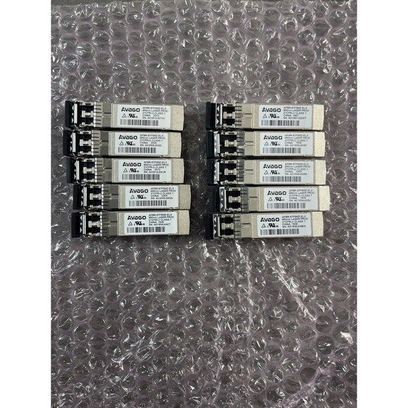Avago AFBR-57F5MZ-ELX 16GB SFP+ FC SW Optical Transceiver Lot Of 10 - Picture 1 of 11